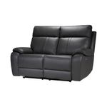 Sofa-Tamis-2-Cuerpos-Reclinable-Electrico-Cuero-Pvc-Gris-Oscuro