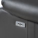 Sofa-Tamis-2-Cuerpos-Reclinable-Electrico-Cuero-Pvc-Gris-Oscuro
